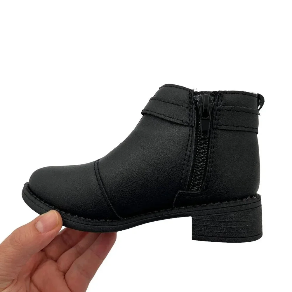 OshKosh‎ BGosh Toddler Girls Ankle Booties Size 8-9 Black Fashion Casual Shoes